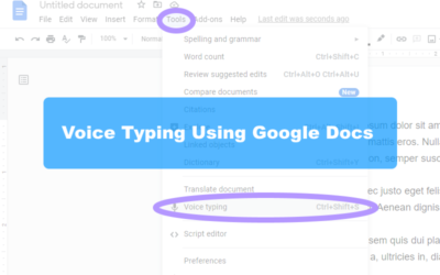 Handsfree Typing with Google Docs