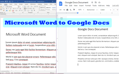 Opening a Word Document in Google Docs