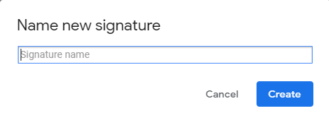 Name New Signature Box