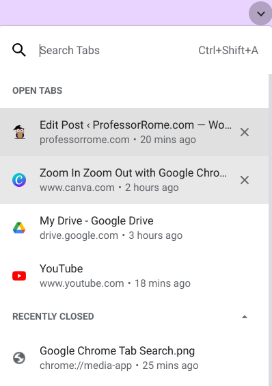 Search Tab Screen