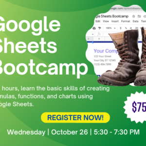 Google Sheets Bootcamp October 26