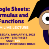 Google Sheets Formulas and Functions