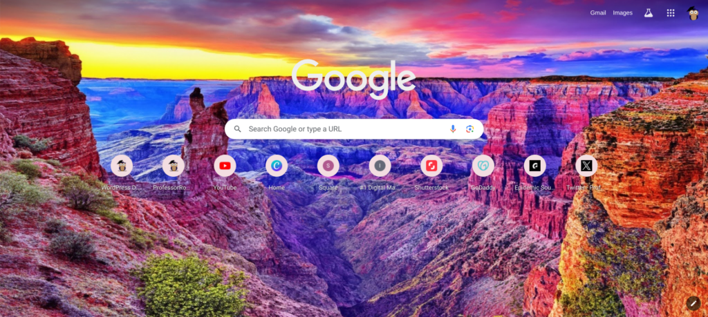 Customized Google Chrome Theme
